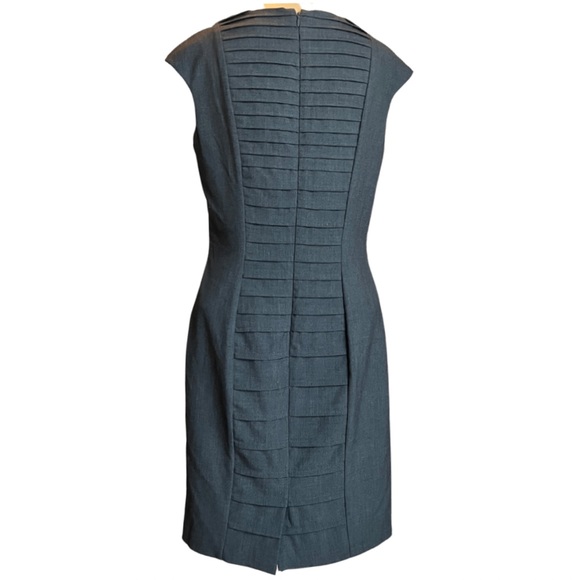 Calvin Klein Gray Pleated Detail Dress - Picture 4 of 6